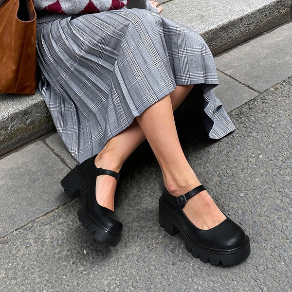 Mary Jane Block Heel Pumps – All-Day Wear & Timeless Style