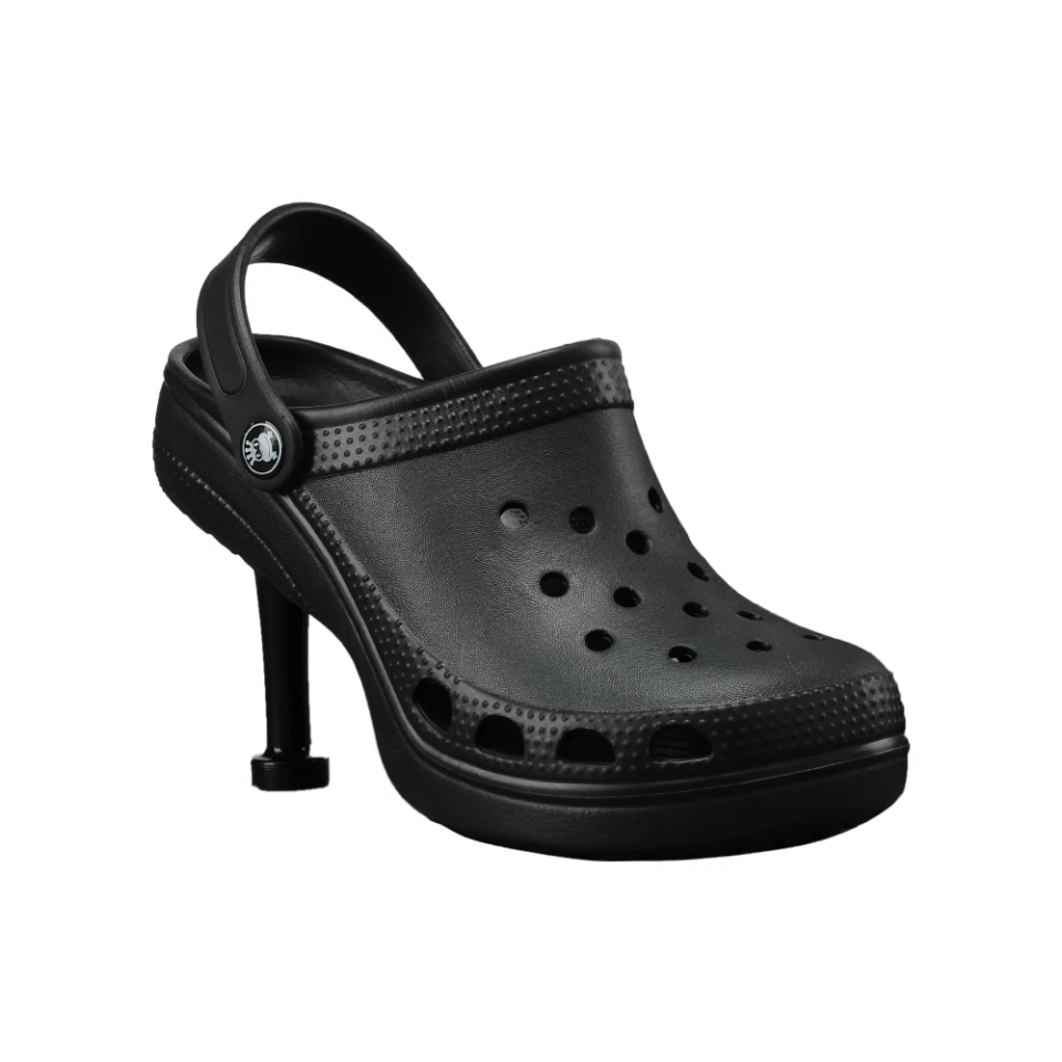 Cut Out Mid Heel Mules Sandals