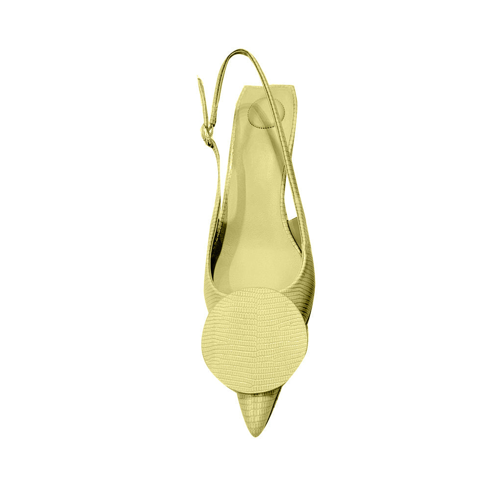 Asymmetric Kitten Heel Sandals