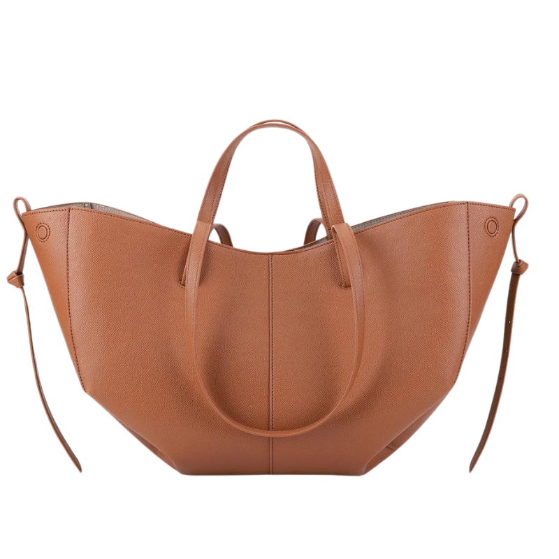 ELOISE - Large Grainy Leather Tote Bag