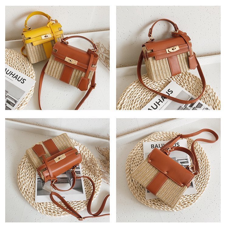 Vintage Woven Rattan Bag