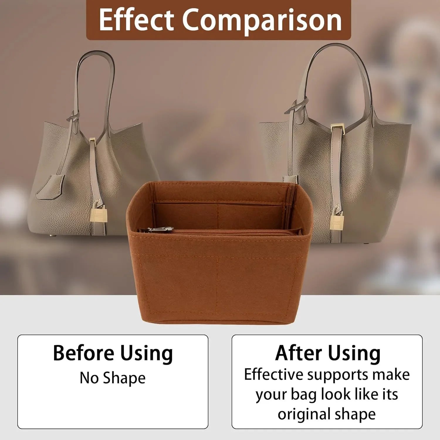 Liorazz Premium Felt Bag Organizer