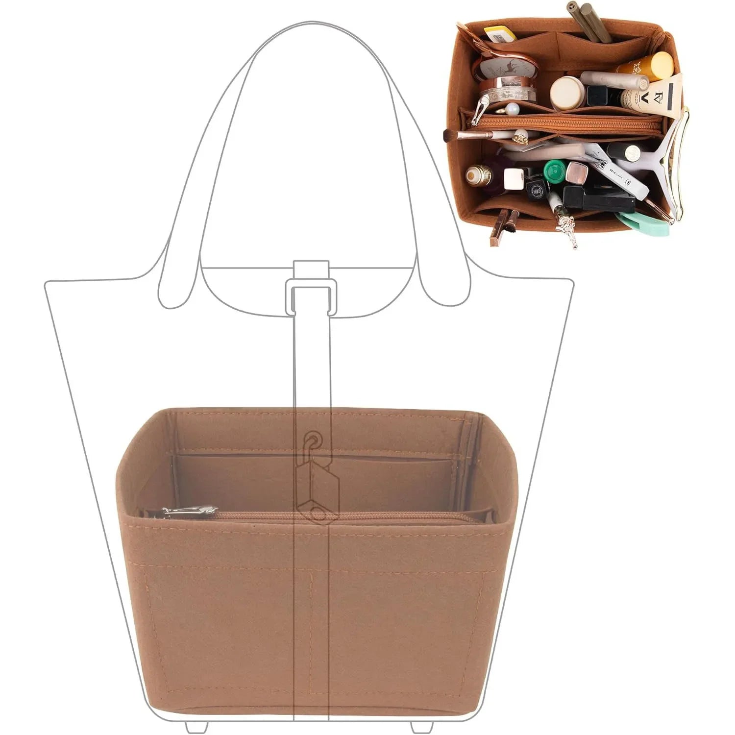 Liorazz Premium Felt Bag Organizer
