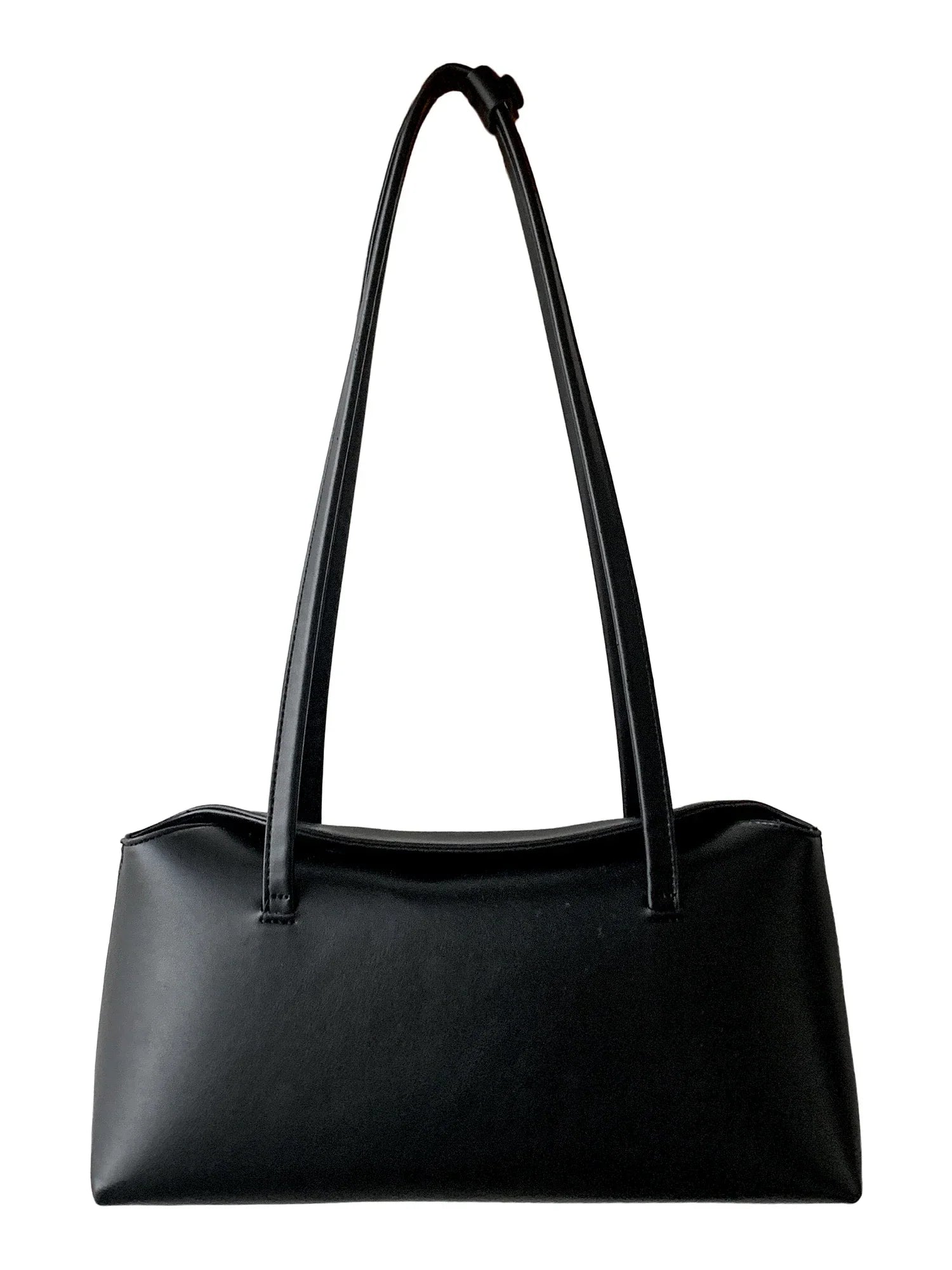 Faux leather bag with rectangular design