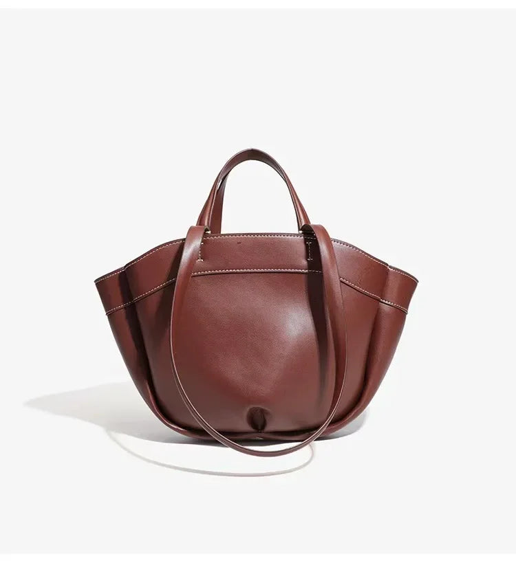 Faux leather bag with unique design