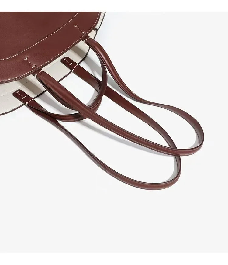 Faux leather bag with unique design