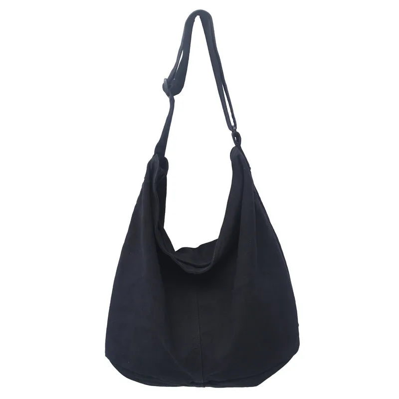 Canvas Shoulder Bag – Large Capacity Crossbody