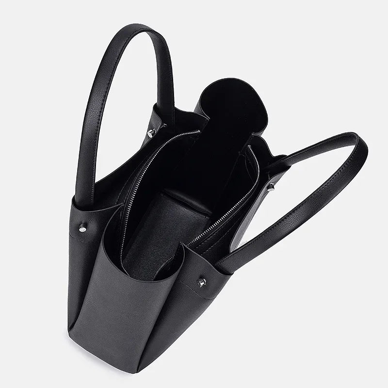Classic design faux leather bag