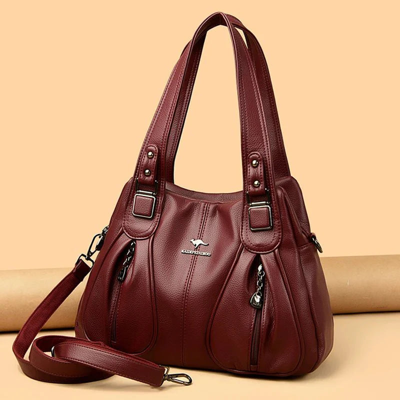 Luxury in Every Detail: Genuine Leather Women's Bucket Bag