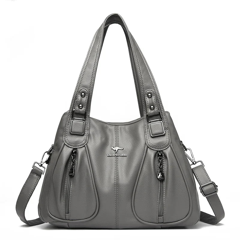 Luxury in Every Detail: Genuine Leather Women's Bucket Bag