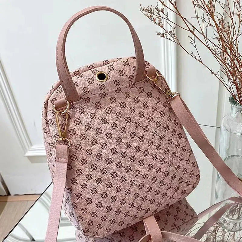 Classic Faux Leather Mini Backpack - Stylish & Versatile Day Bag for Women