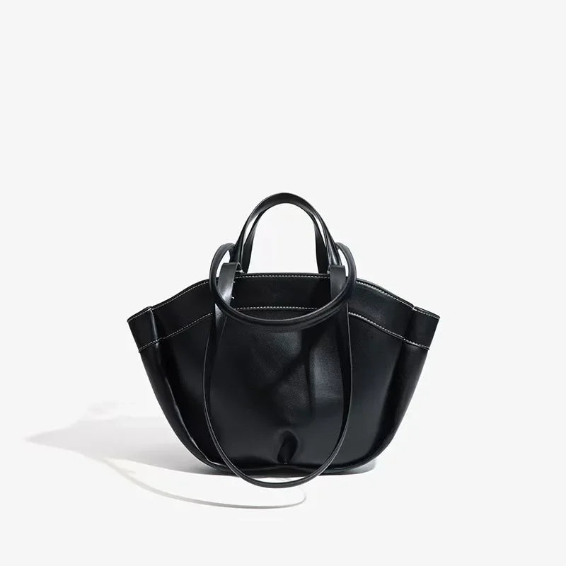 Faux leather bag with unique design