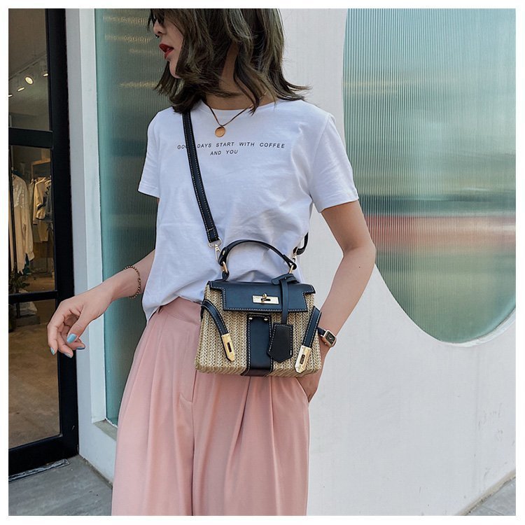 Vintage Woven Rattan Bag