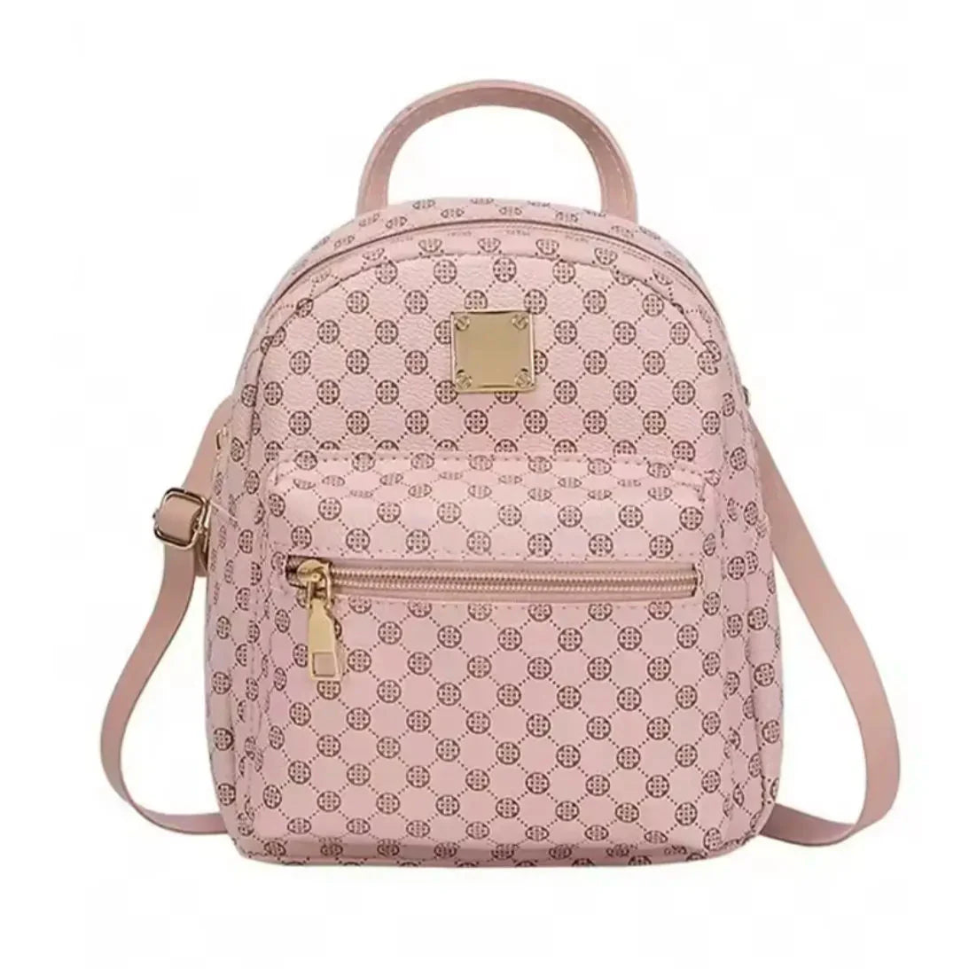 Classic Faux Leather Mini Backpack - Stylish & Versatile Day Bag for Women