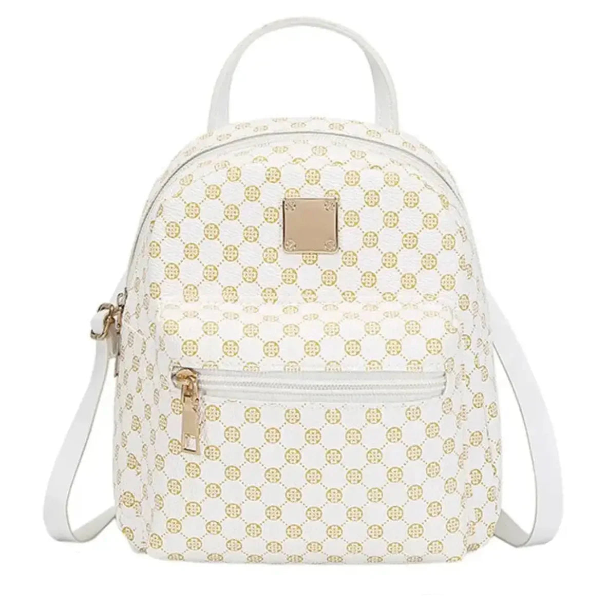 Classic Faux Leather Mini Backpack - Stylish & Versatile Day Bag for Women