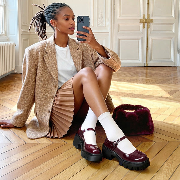 Mary Jane Block Heel Pumps – All-Day Wear & Timeless Style