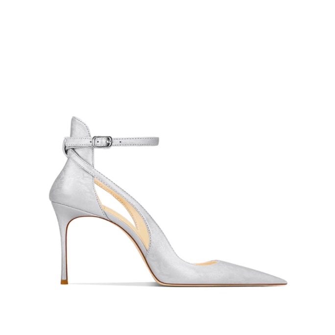 Cut Out Mid Heel Sandals - 6cm