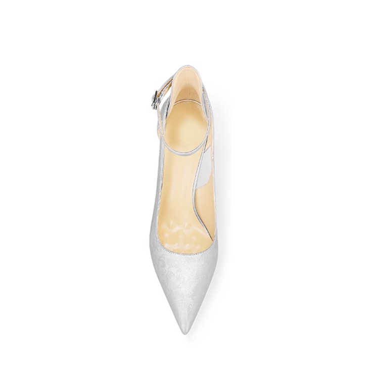 Cut Out Mid Heel Sandals - 6cm