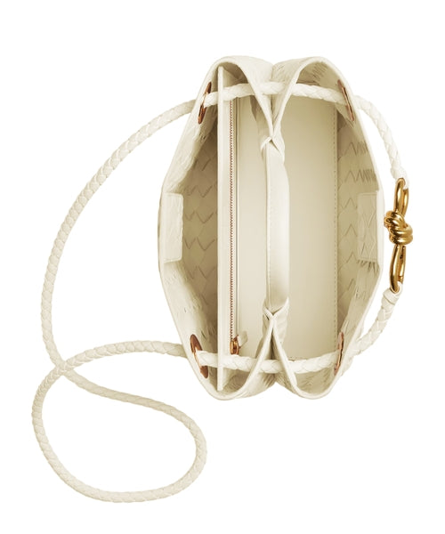 The Evie Woven Luxe Satchel & Crossbody – Brown