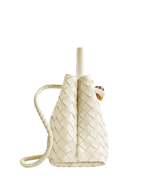 The Evie Woven Luxe Satchel & Crossbody – Brown