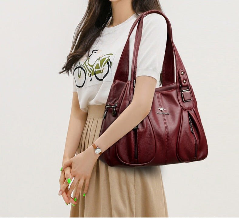 Luxury in Every Detail: Genuine Leather Women's Bucket Bag