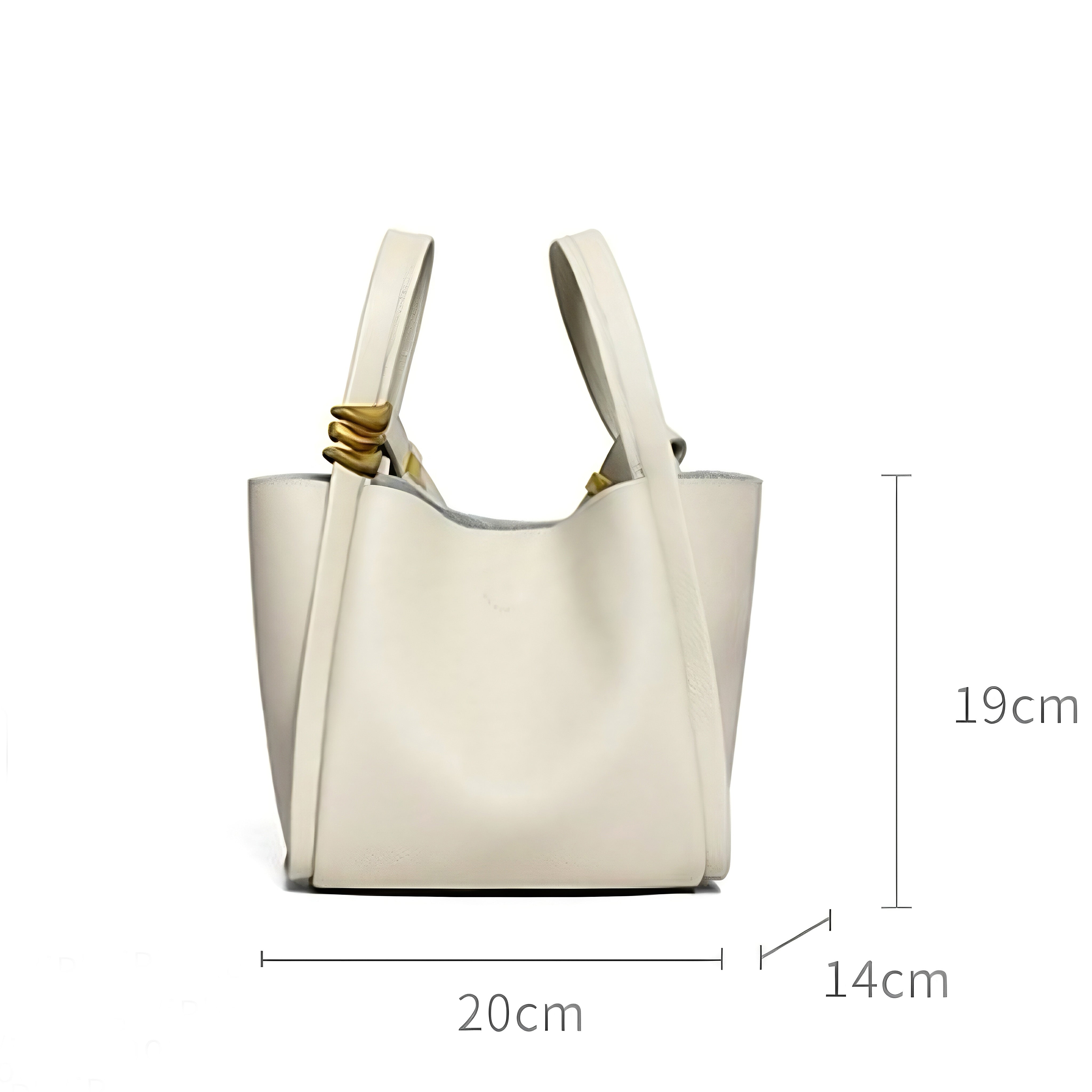 Elegant Mini Genuine Leather Bucket Bag – Chic Crossbody Picnic Purse for Women