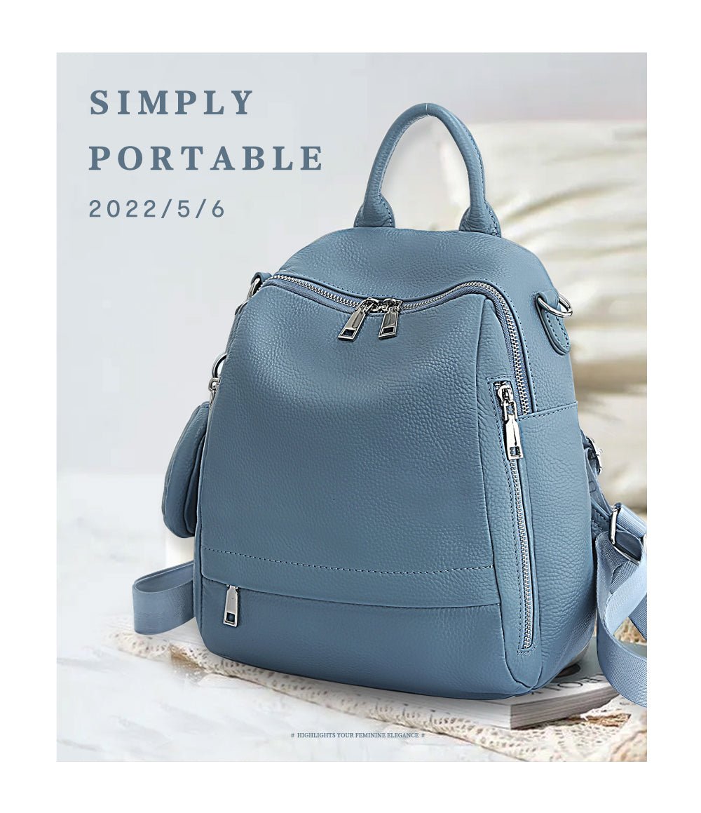 Leather School & Travel Backpack: High Quality