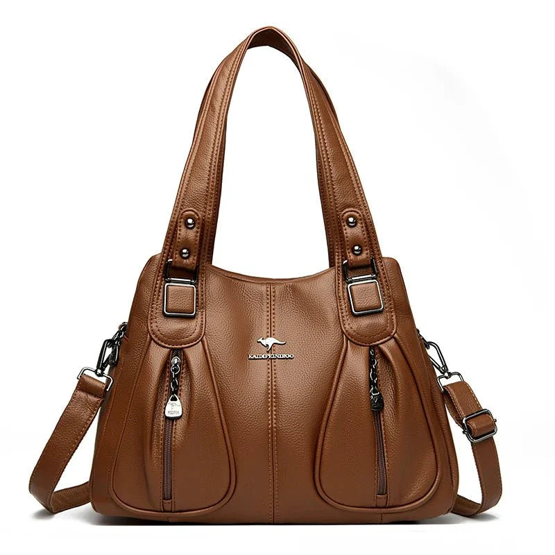 Luxury in Every Detail: Genuine Leather Women's Bucket Bag