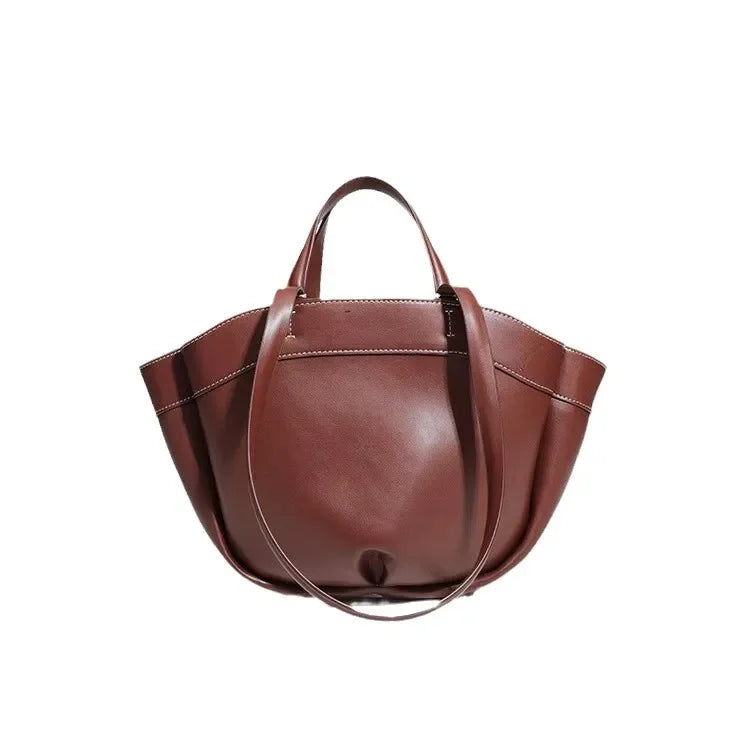 Faux leather bag with unique design