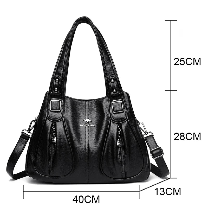 Luxury in Every Detail: Genuine Leather Women's Bucket Bag