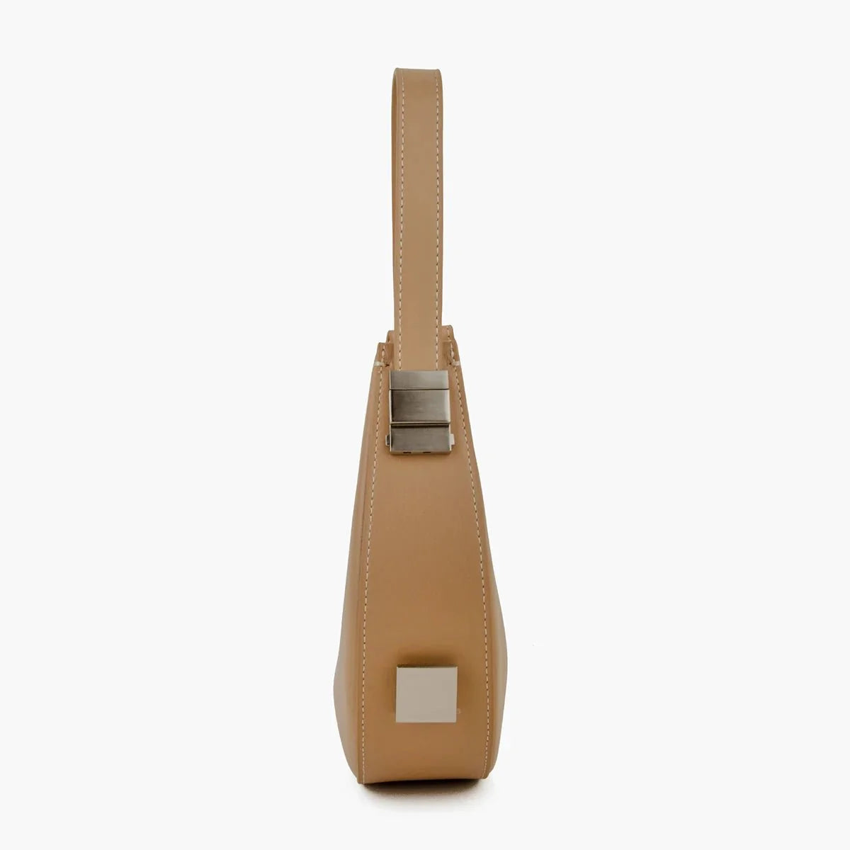 Elegant Crescent Hobo: Genuine Leather Handbag