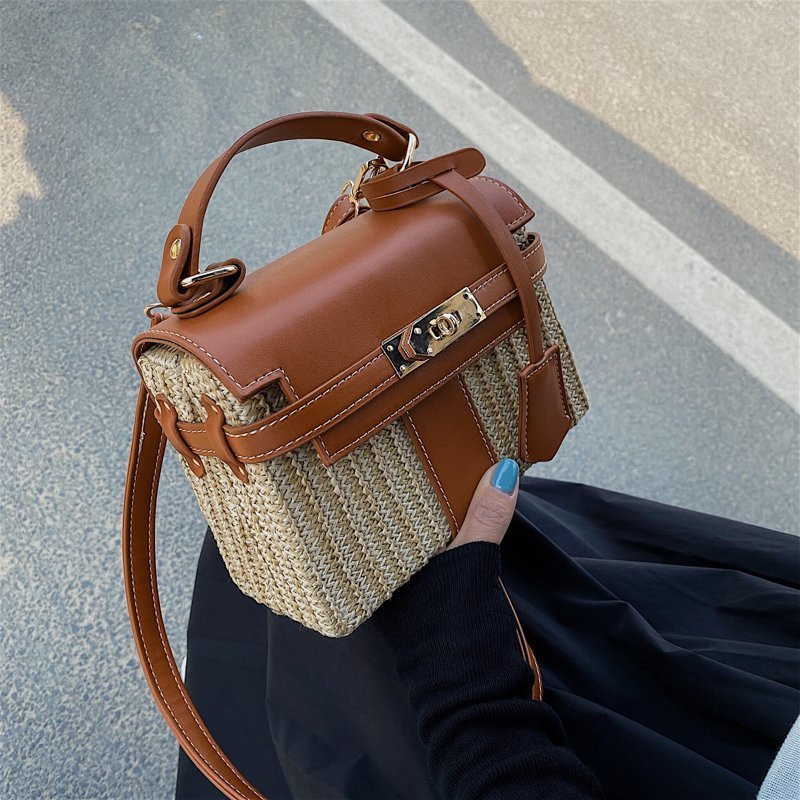 Vintage Woven Rattan Bag