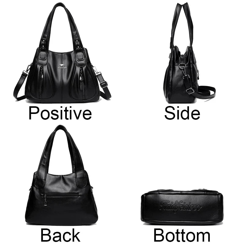 Luxury in Every Detail: Genuine Leather Women's Bucket Bag