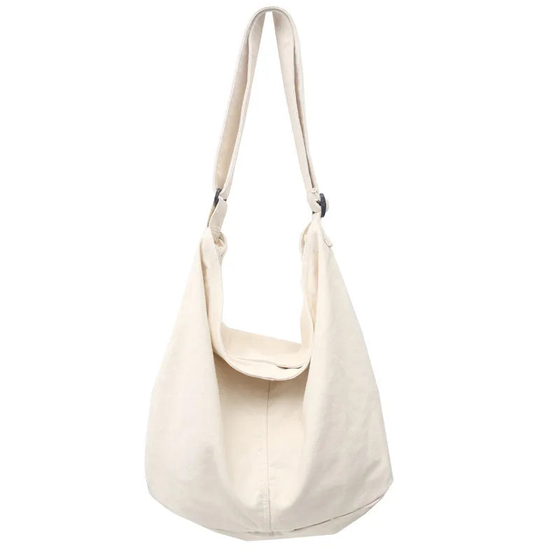 Canvas Shoulder Bag – Large Capacity Crossbody