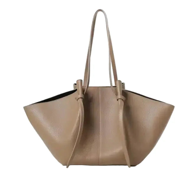 Soft Faux Leather Large Capacity Tote Bag – Elegant Designer Shoulder Handbag