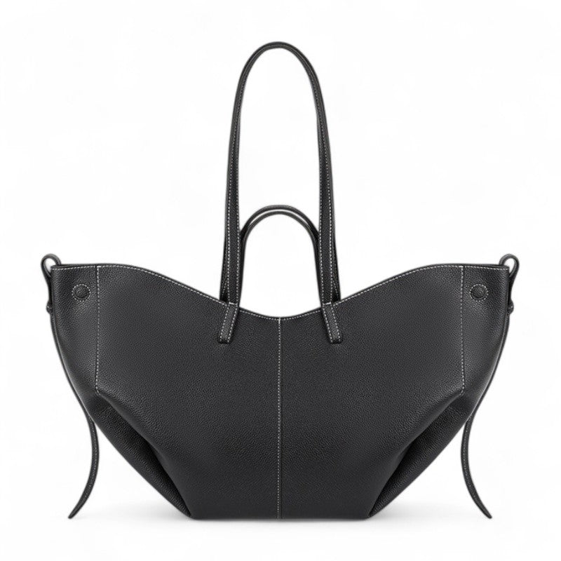 ELOISE - Large Grainy Leather Tote Bag