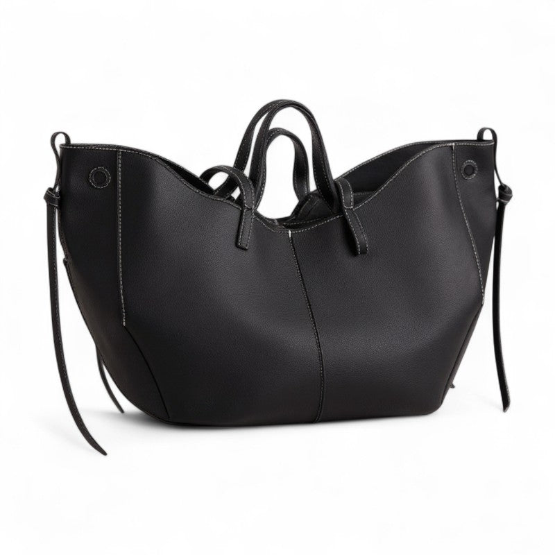 ELOISE - Large Grainy Leather Tote Bag