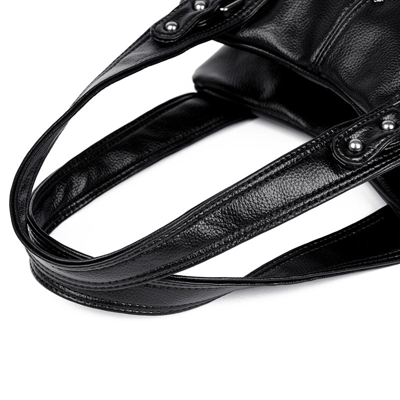 Luxury in Every Detail: Genuine Leather Women's Bucket Bag
