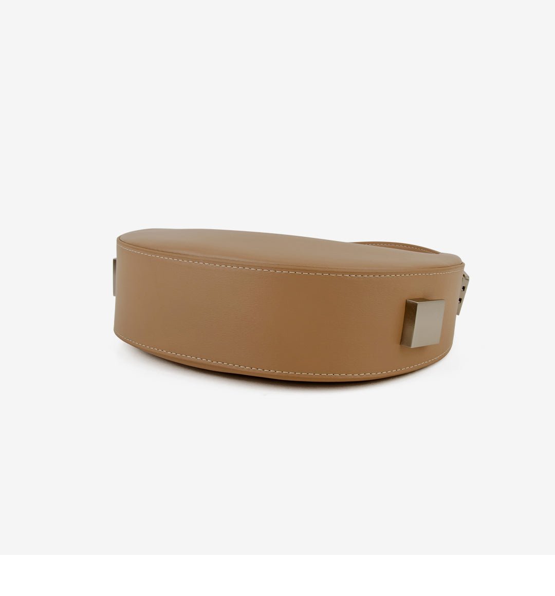 Elegant Crescent Hobo: Genuine Leather Handbag